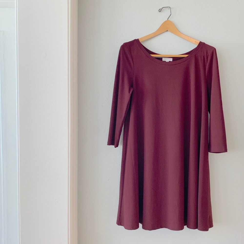 Leith Crepe Trapeze Dress